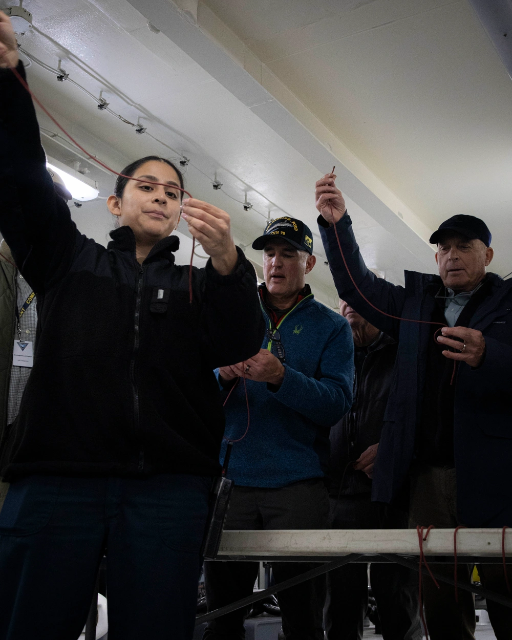 Dvids Images Distinguished Visitors Tie Lines Aboard Uss Gerald R