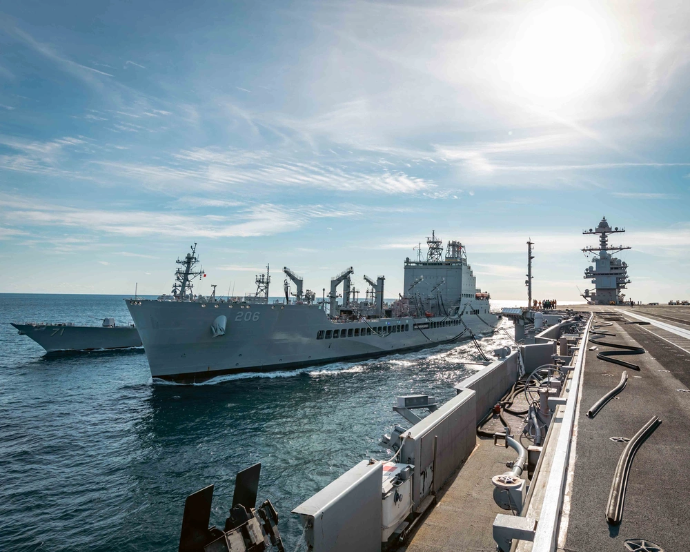 Dvids Images Uss Gerald R Ford Cvn Conducts Ras With Usns