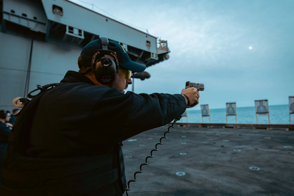 Dvids Images Uss Gerald R Ford Cvn Pistol Qualification