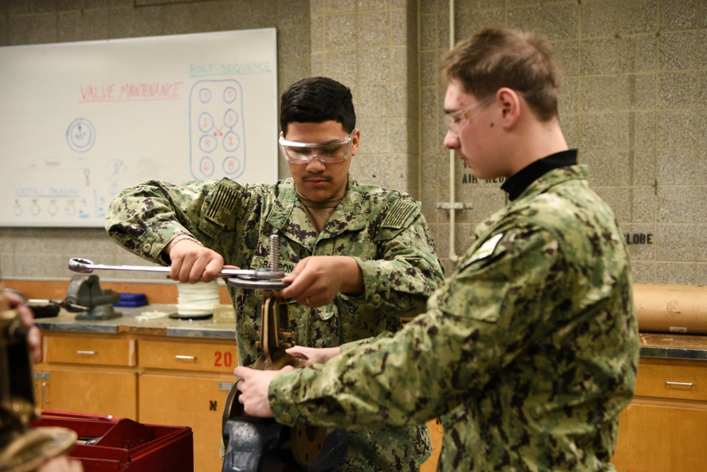 DVIDS Images Accession Level Sailors Practice Repacking Valves