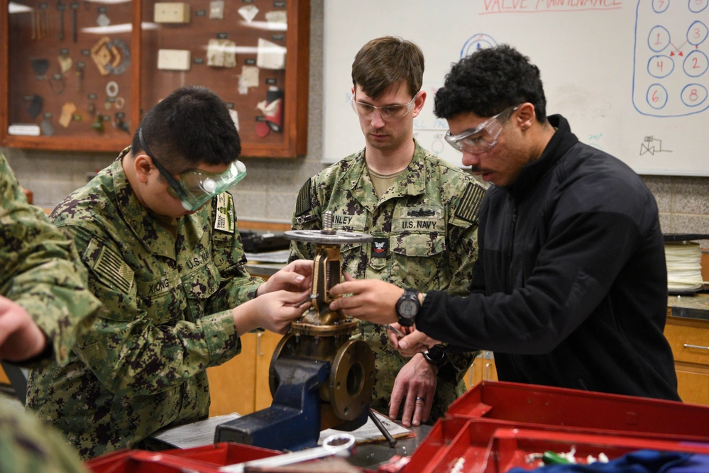 DVIDS Images Accession Level Sailors Practice Repacking Valves