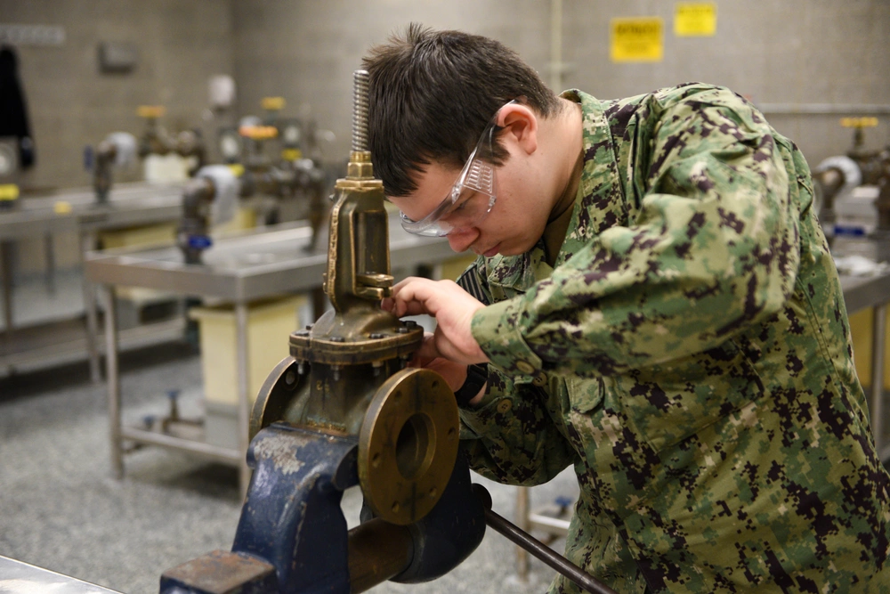 Dvids Images Accession Level Sailors Practice Repacking Valves