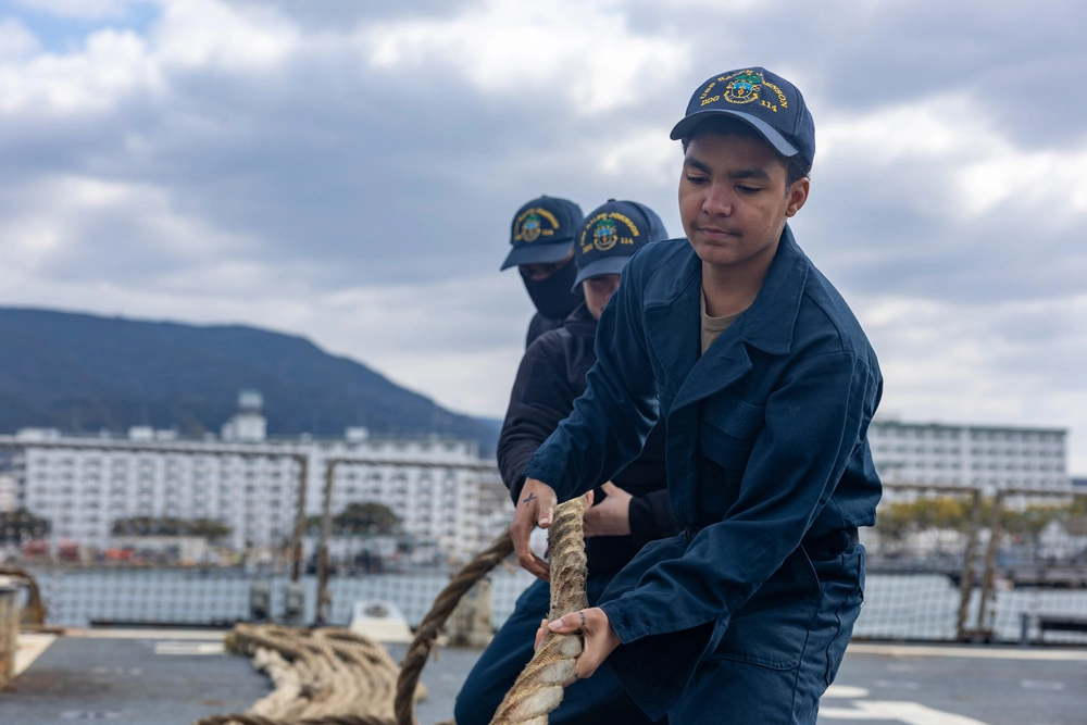 Dvids Images Uss Ralph Johnson Departs Sasebo Japan Image Of