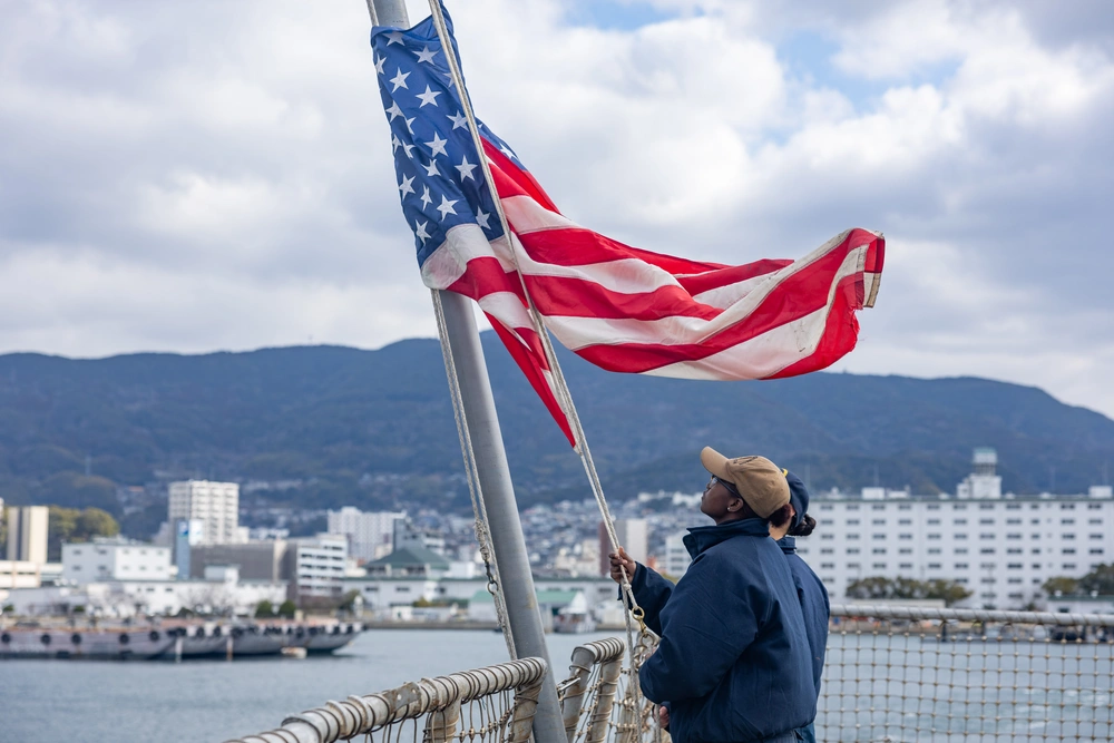 Dvids Images Uss Ralph Johnson Departs Sasebo Japan Image Of