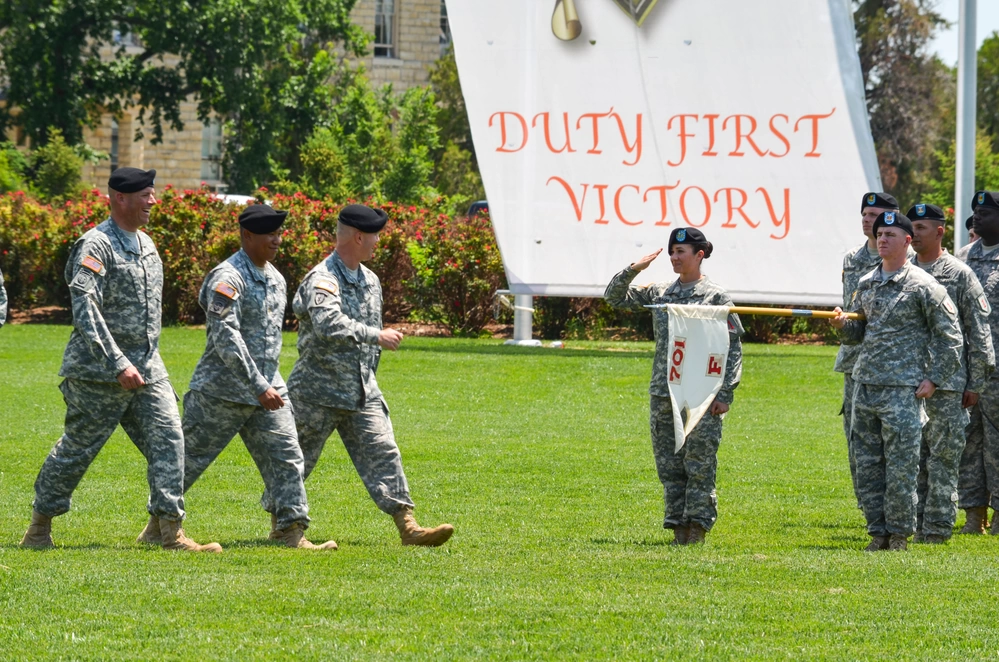 DVIDS - Images - 'Diligent' battalion cases its colors [Image 4 of 6]