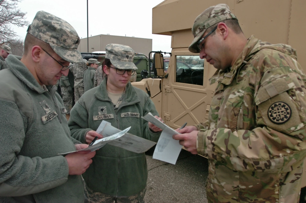 DVIDS - Images - 507th Engineers conduct winter mounted land navigation ...