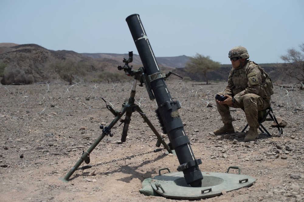 DVIDS - Images - U.S. Army brings the boom: Soldiers conduct mortar ...