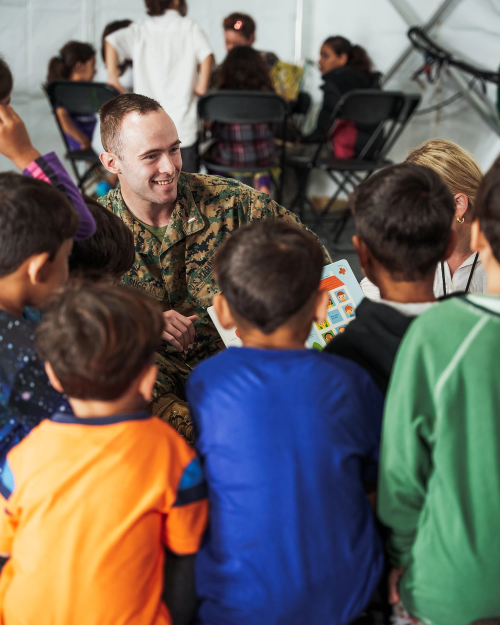 DVIDS - Images - Task Force Pickett personnel read books to Afghan ...