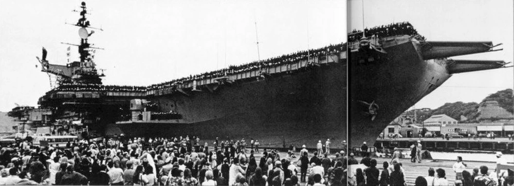 希少 東洋 USS MIDWAY CVA-41 スーベニアジャケット 1965年 希少 東洋 USS MIDWAY CVA-41 スーベニアジャケット 1965年