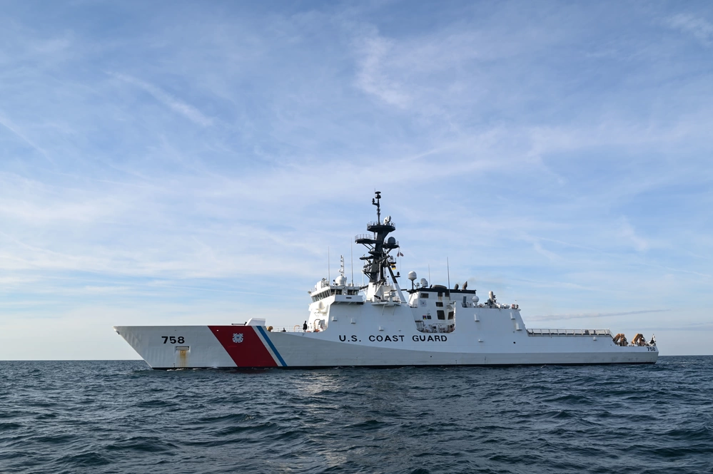 U.S. Coast Guard Cutter Stone underway at sea