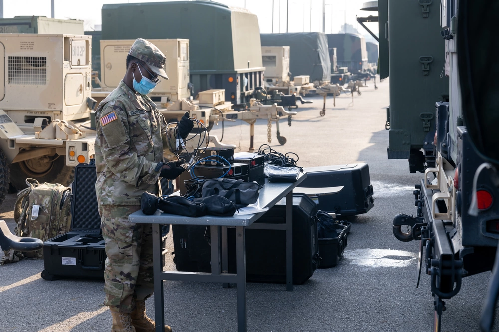 DVIDS - Images - Signaleers setup for signal communication training ...