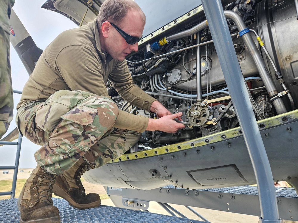 DVIDS - Images - Airmen install propeller on jet engine test stand ...