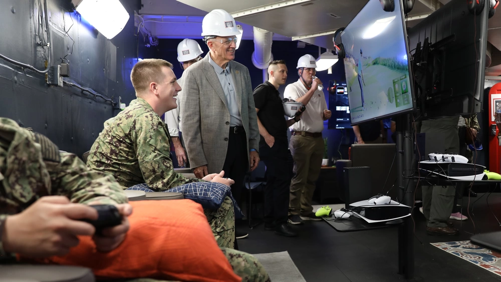 DVIDS - Images - USS George H.W. Bush USO Ribbon Cutting Ceremony ...