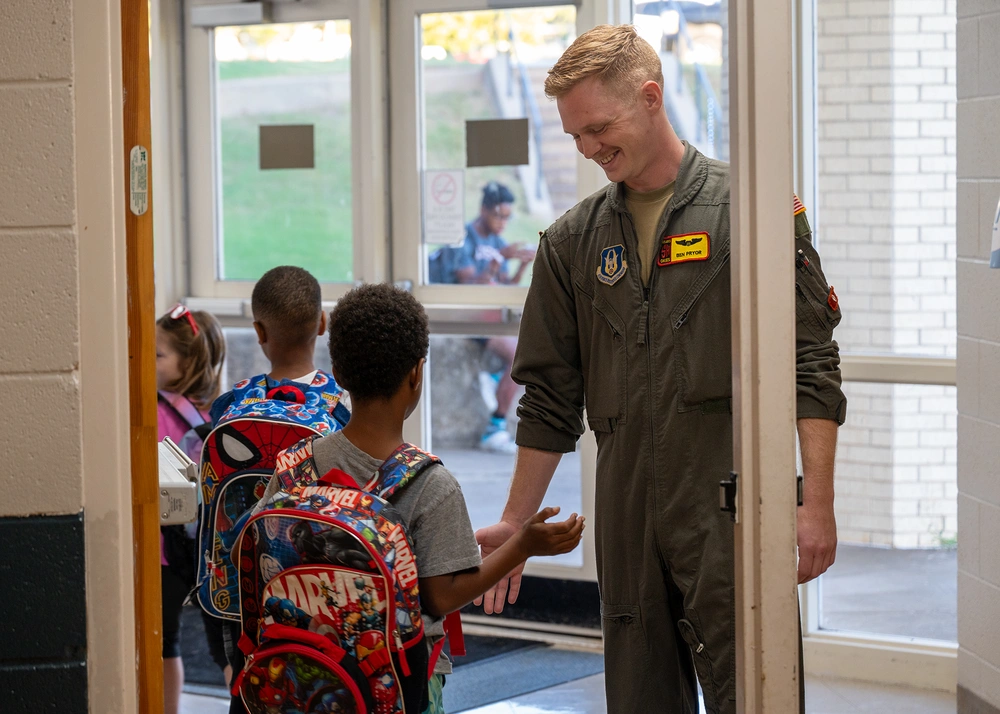 DVIDS Images 507th Air Refueling Wing Pilot visits Elementary