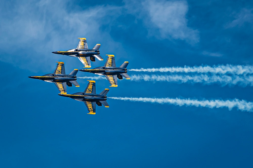 U.S. Navy's Blue Angels Fly to San Francisco Fleet Week 24