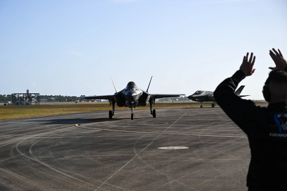 DVIDS Images F35A Demo Team Touches Down at Naval Air Station