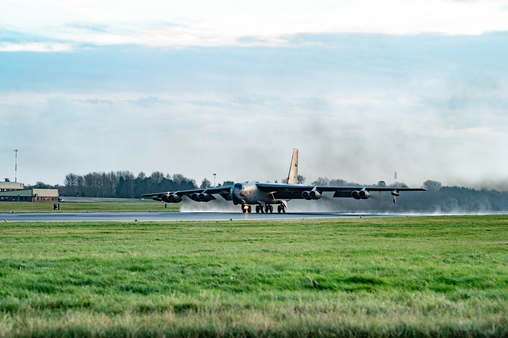 DVIDS - Images - Two B-52s takeoff in support of Exercise APEX JET ...