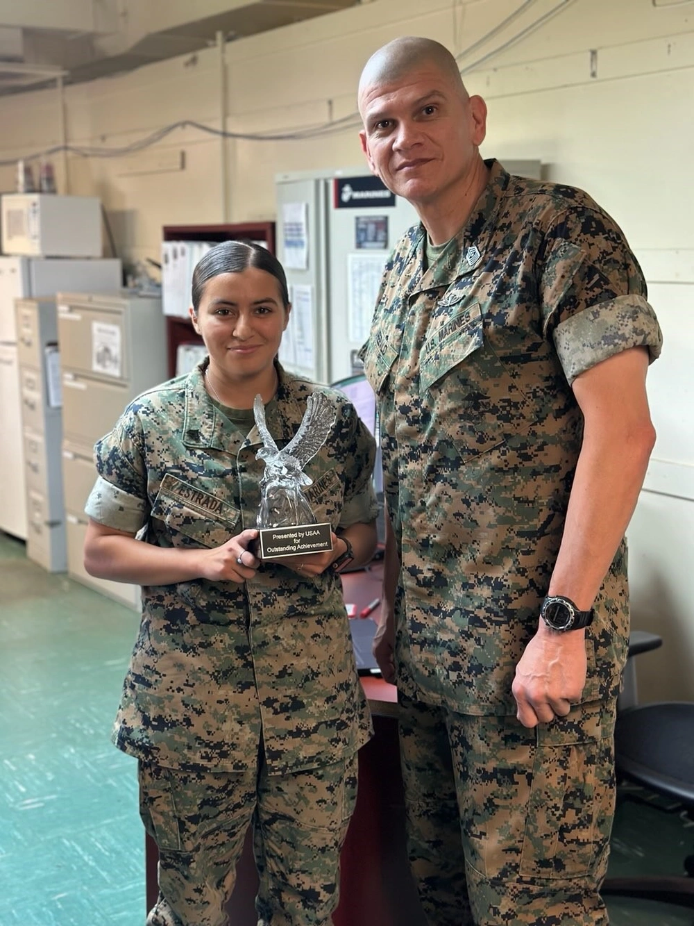 Dvids Images Cpl Estrada Receives The St Maw Marine Of The Year