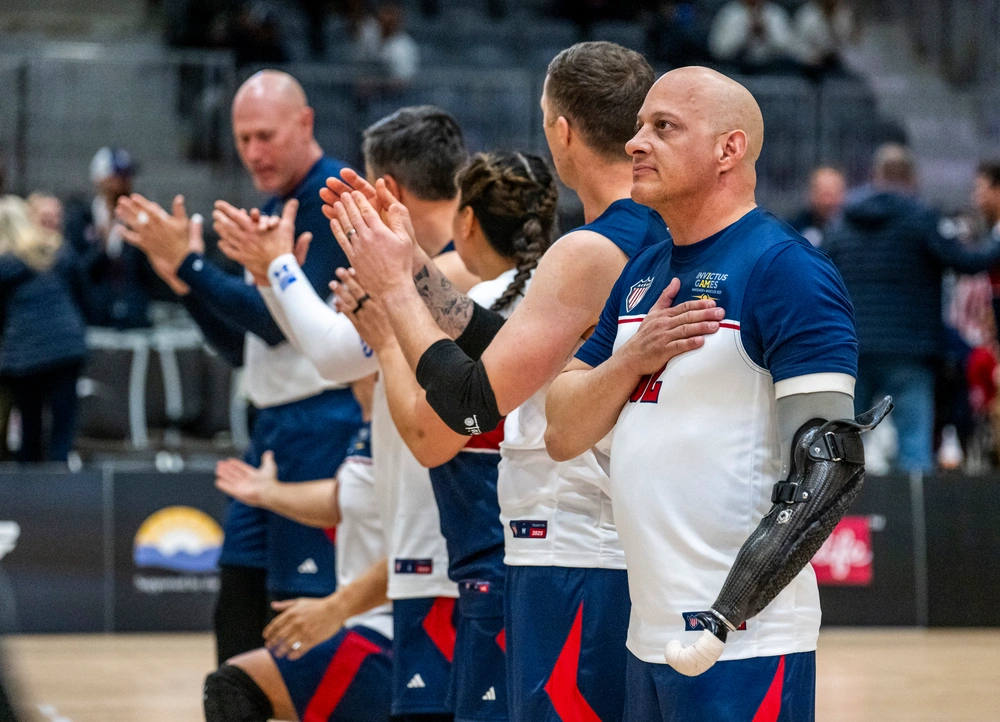 DVIDS Images Team U.S. competes in sitting volleyball during 2025