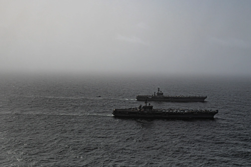 Nimitz Conducts Dual-Carrier Operations with Carl Vinson