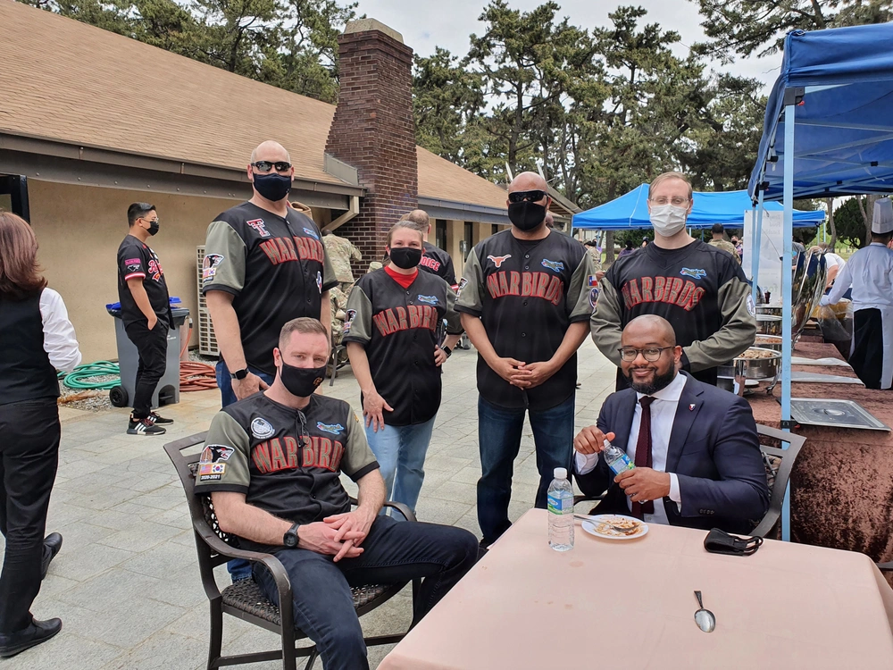 McMahon and the Regional Contracting Office team at Kunsan Air Base, South Korea