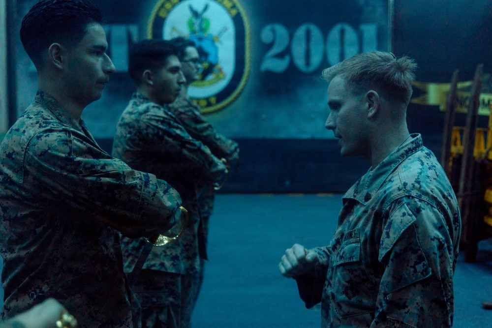 DVIDS - Images - 22nd MEU(SOC) | Corporals Course Sword Drill Aboard ...