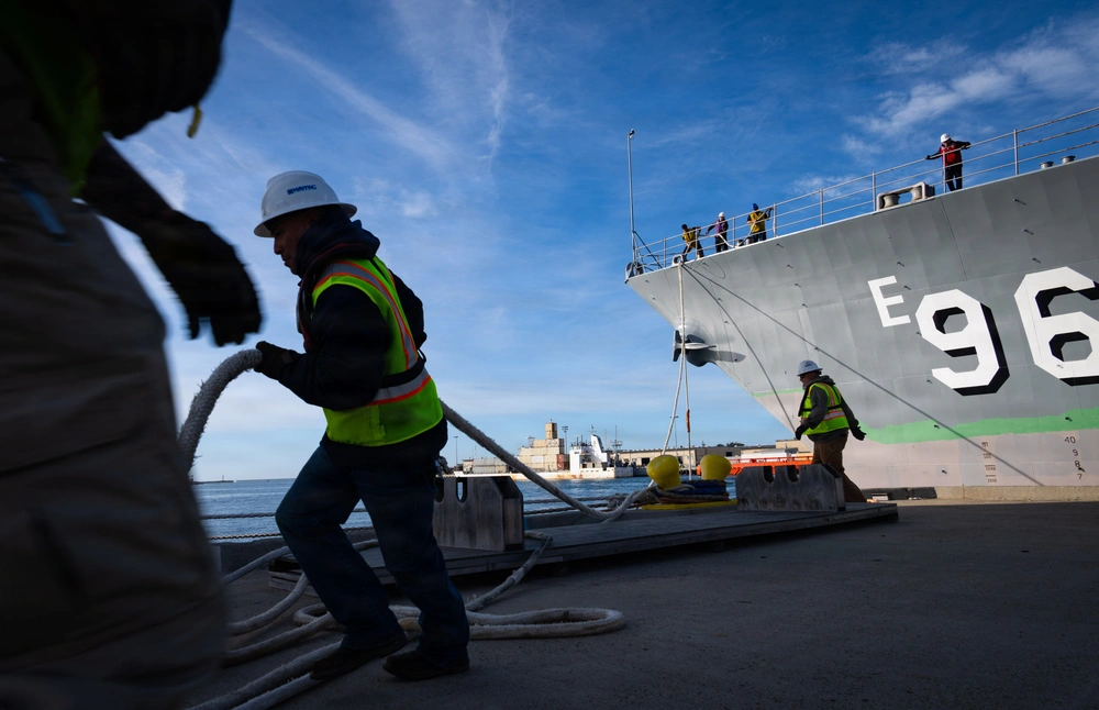 DVIDS - Images - Self Defense Test Ship Gets Hull Paint Refresh Ahead ...