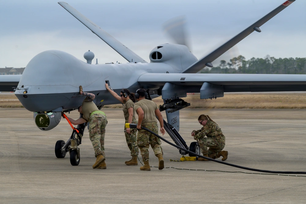 DVIDS - Images - 174th Attack Wing Airmen conduct MQ-9 postflight ...