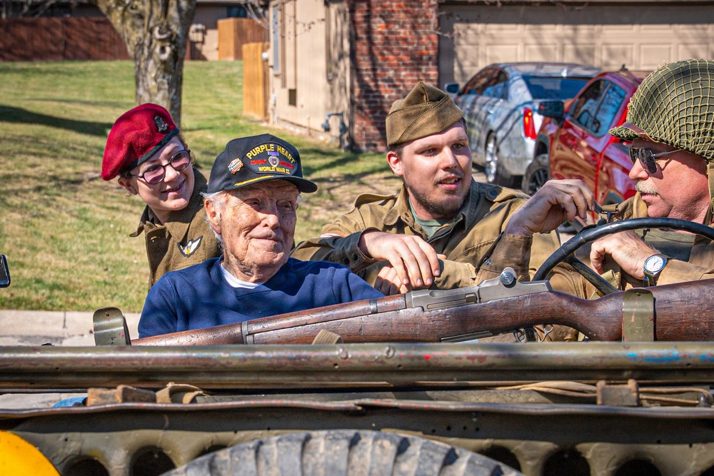 DVIDS - Images - World War II veteran honored with a parade for 102nd ...