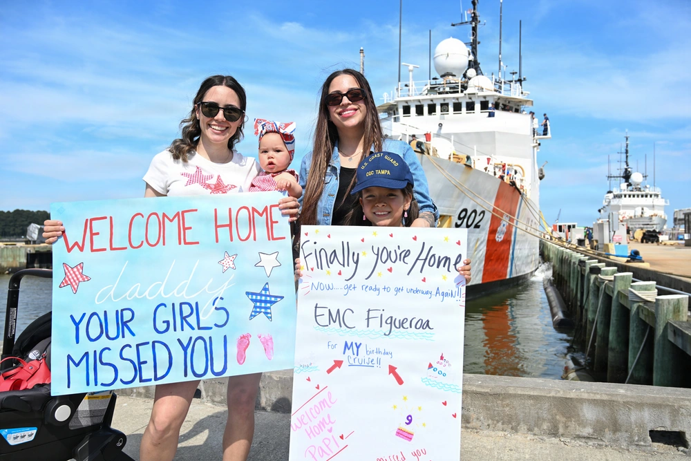 DVIDS - Images - Coast Guard Cutter Tampa returns home following 74-day ...