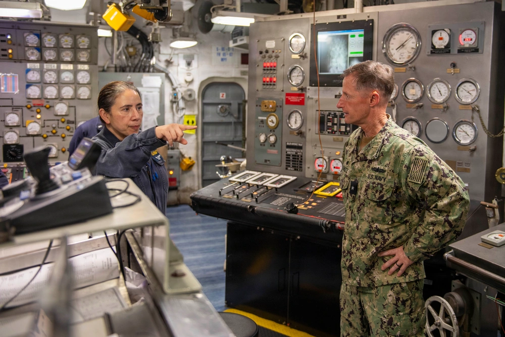 DVIDS - Images - Rear Adm. Tom Shultz, commander, Task Force 76, visits ...