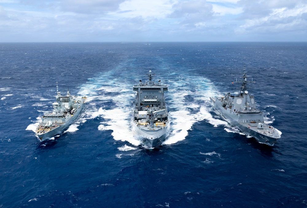 DVIDS - Images - Multinational ships conduct a replenishment at sea ...